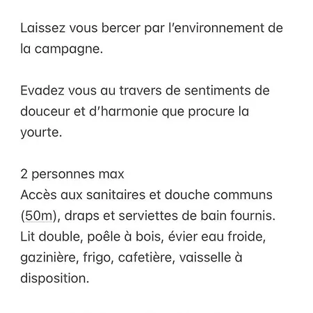 Yourte A La Ferme *